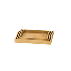Bamboo Serving Trays with Handles