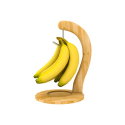 Banana Hanger Bamboo Holder Stand with Hook